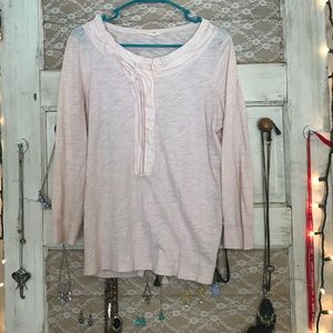 Blush dust J. Crew ruffled top
